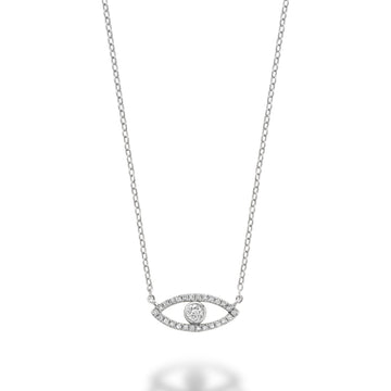 14kt Gold Evil Eye Pendant