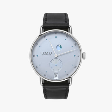 NOMOS Glashütte Metro 37 Date Power Reserve Ice Blue 1121 COMING SOON!