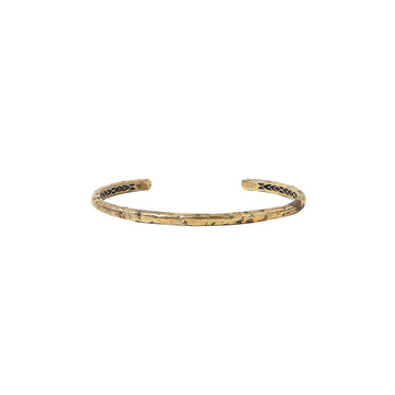 John Varvatos Black Steel Cuff Bracelet