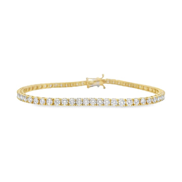 14kt White Gold 8.91ct Lab Grown Diamond Tennis Bracelet