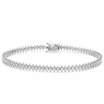 18kt Gold Small Diamond Spike Bracelet