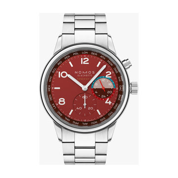 NOMOS Glashütte Club Sport Neomatik Worldtime Magma 790.S5