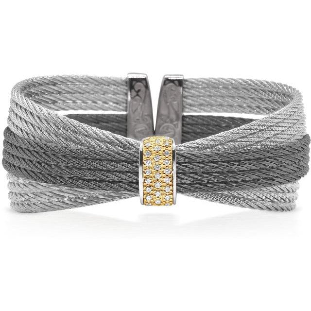 18kt Stainless Steel Bow Diamond Bracelet