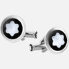Steel Cufflinks With MOP and Black PVD