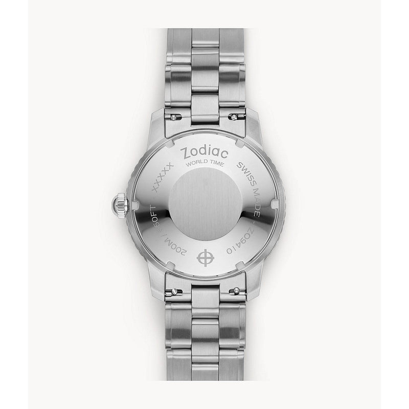 Zodiac Limited Edition Super Sea Wolf World Time Automatic Steel Watch ZO9410