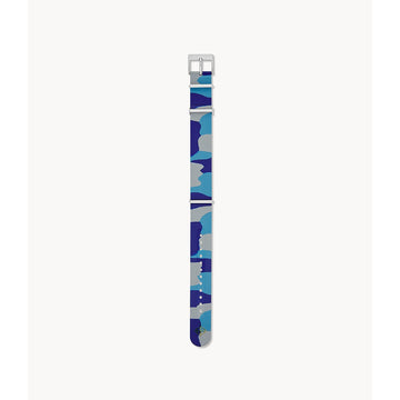 Zodiac 20mm Multicolored Caoutchouc Rubber Field Strap ZOS1012