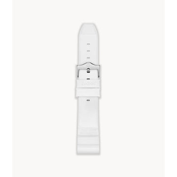 Zodiac Pro-Diver 20mm White Rubber Strap ZOS1019