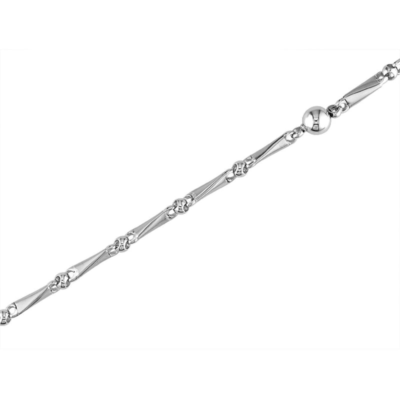 Sauro 18kt White Gold Long Link Bracelet