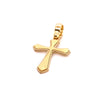 18kt Yellow Gold Pointed Cross Pendant