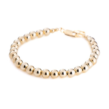 14kt Gold Small Ball Bracelet