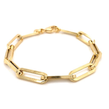 14kt Yellow Gold Medium Paperclip Bracelet