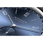 NOMOS Glashütte Tangente 2date blue 136