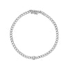 14kt Gold Diamond Bezel Curb Link Bracelet