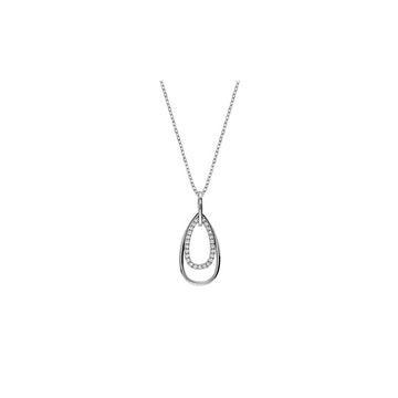 10kt Gold Diamond Double Tear Drop