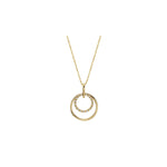 10kt Gold Double Mini Circles Necklace