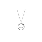 10kt Gold Double Mini Circles Necklace