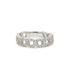 14kt Gold 4mm Diamond Curb Link Ring