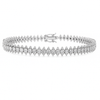 18kt Gold Medium Diamond Spike Bracelet