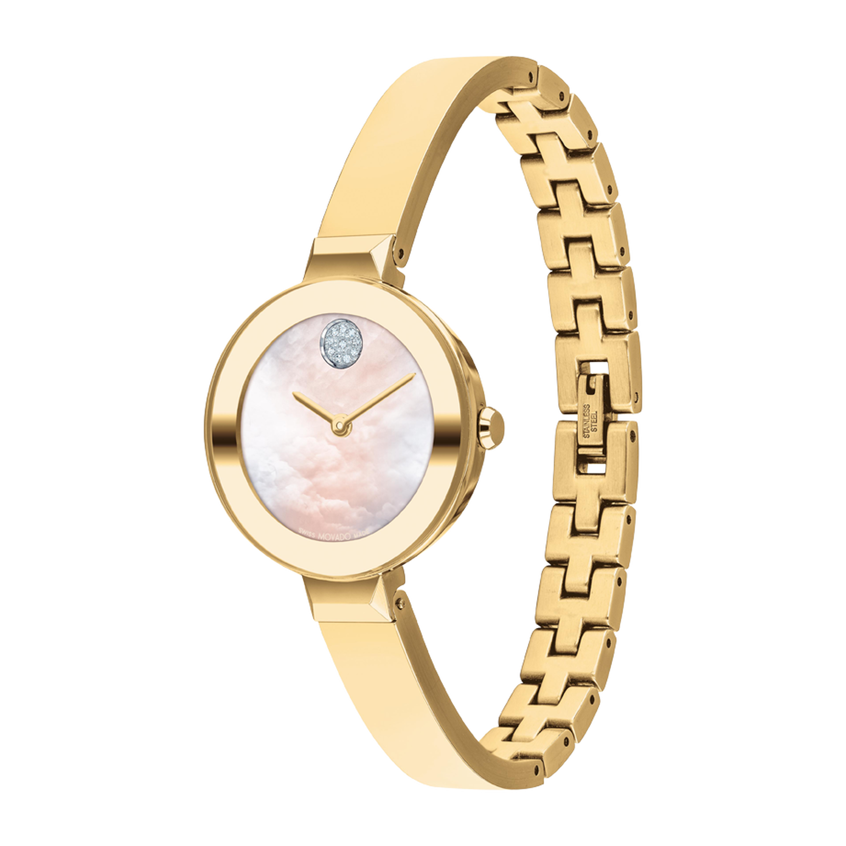 Movado Bold Gold Bangle Watch 3600938