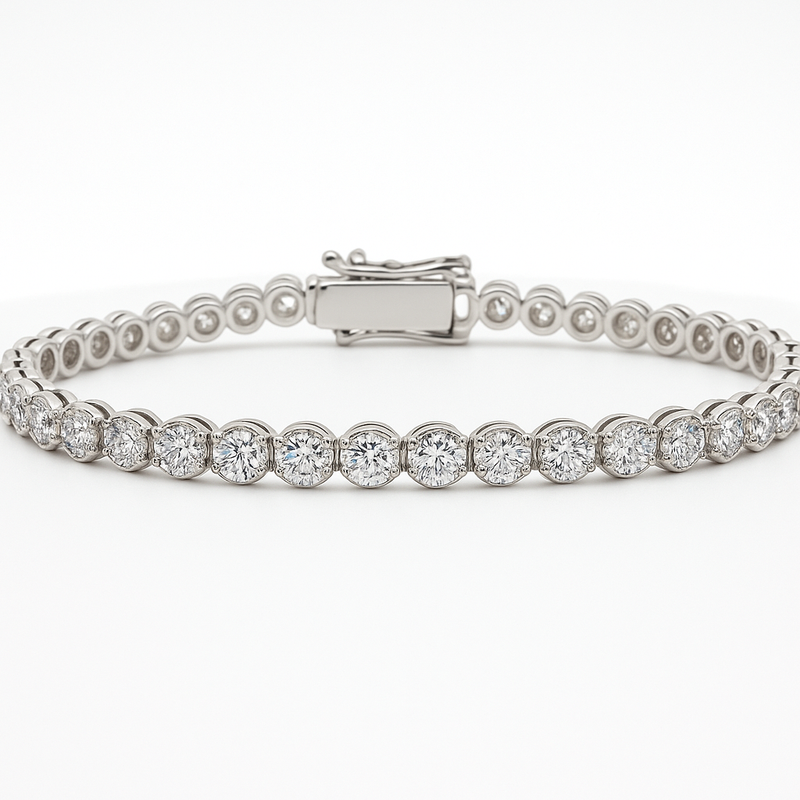 18kt White Gold .15ct Diamond Tennis Bracelet