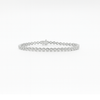 14kt White Gold 4.31ct Bezel Diamond Tennis Bracelet