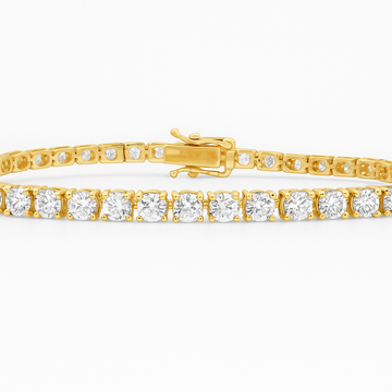 14kt Yellow Gold Lab Grown Diamond Tennis Bracelet
