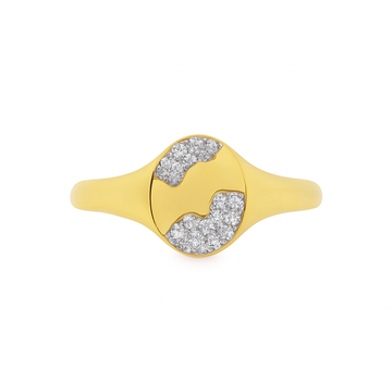 14kt Yellow Gold Gypsy Diamond Set Ring
