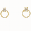 18kt Gold Open Circle Lab Grown Diamond Studs