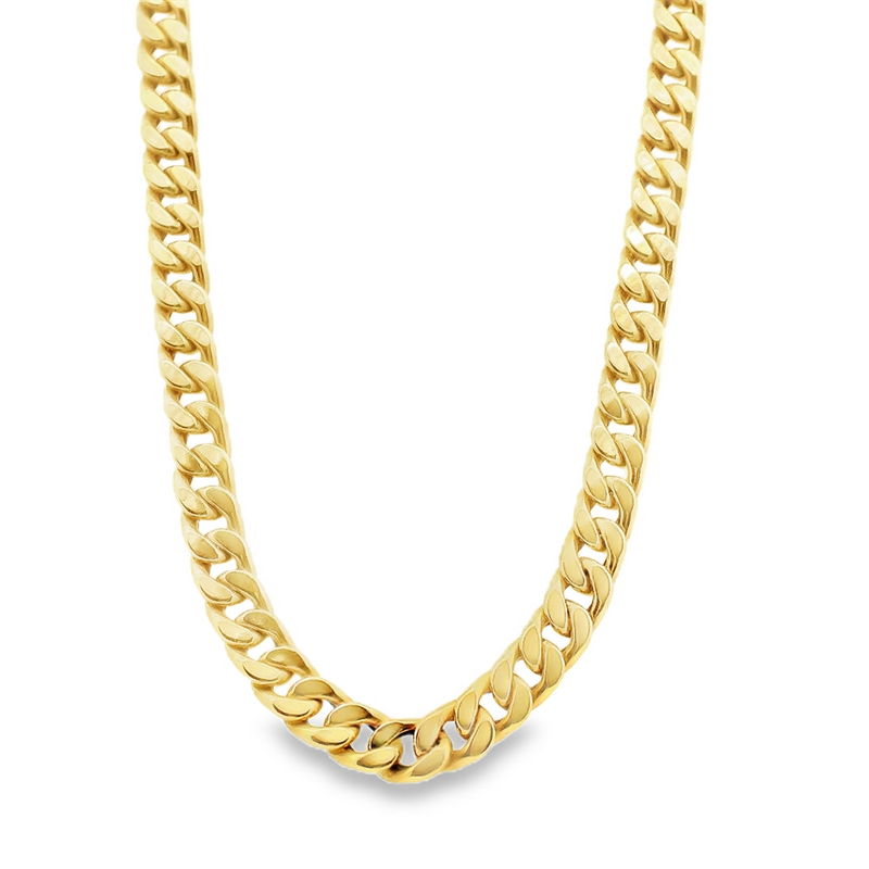 14kt Yellow Gold 6mm 18 Inch Curb Chain