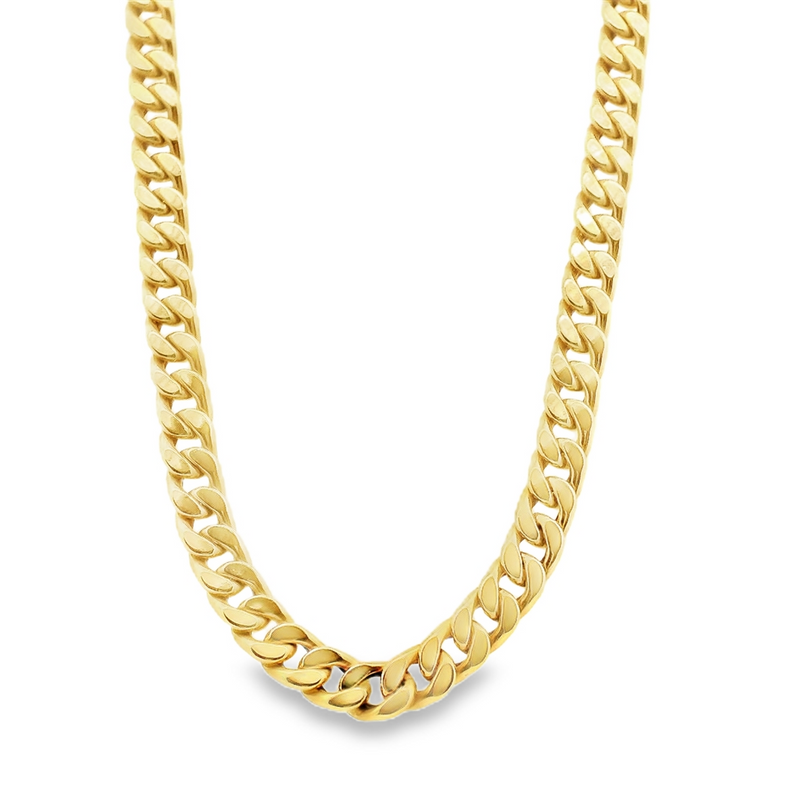 Gold curb chain 18 inch discount