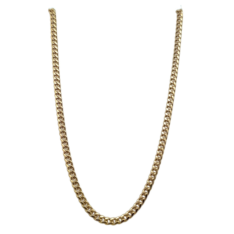 10kt Yellow Gold 2.85mm 20 Inch Hollow Curb Chain