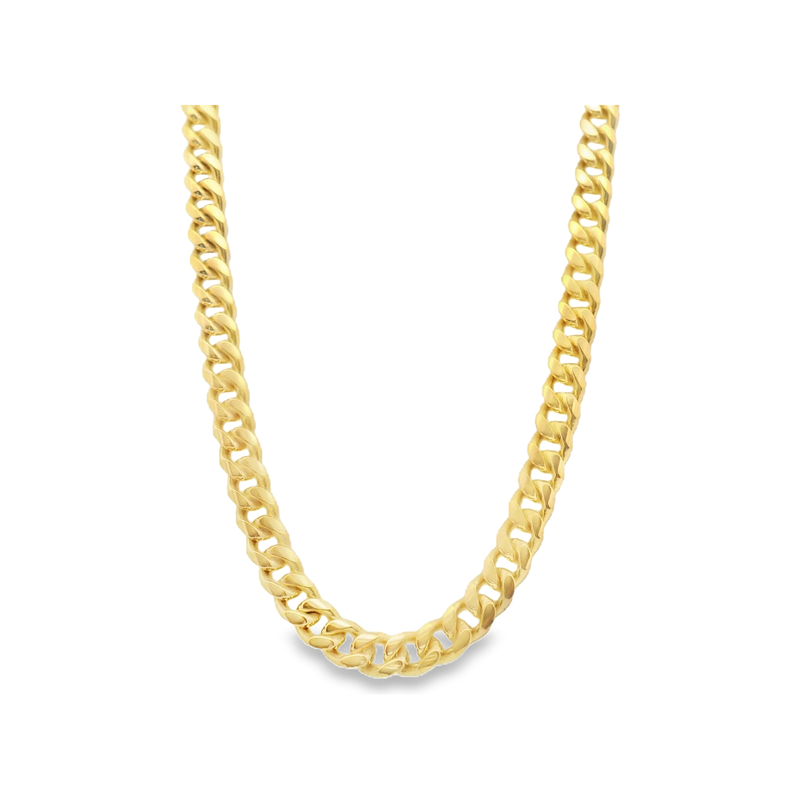 18kt Yellow Gold 5mm Open Curb 24" Chain