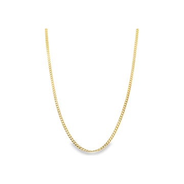 18kt Yellow Gold 1.6mm Open Curb 20" Chain