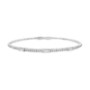 18kt White Gold Three Stone Baguette Bracelet