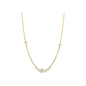 18kt Yellow Gold 34" Diamond By the Yards