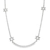 18kt Gold Multi Star of David Necklace