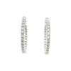 18kt White Gold Inside Out Diamond Hoop Earrings