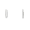 18kt White Gold U Shape Hoop Earring