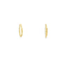 18kt Yellow Gold Oval Hoop Earring