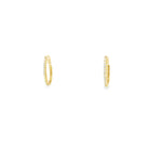18kt Yellow Gold Oval Hoop Earring