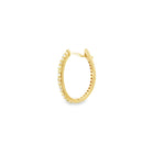 18kt Yellow Gold Oval Hoop Earring
