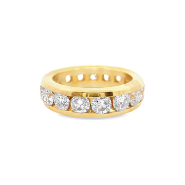 18kt Yellow Gold 3.7 Channel Set Diamond Eternity Band