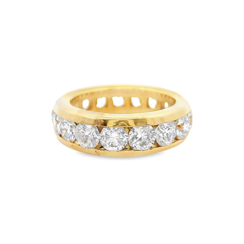 18kt Yellow Gold 4.0 Channel Set Diamond Eternity Band