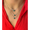 14kt Yellow Gold Emerald Dainty Heart Necklace