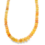 14kt 17 Inch Ethiopian Opal Rondelle 5-10MM Necklace