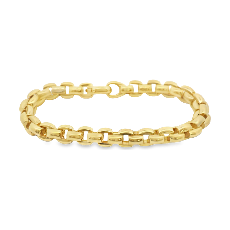 18kt Yellow Gold Oval Link bracelet