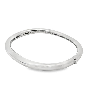 18kt White Gold 5mm High Polish Bangle