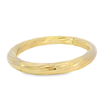 18kt Yellow Gold Twisted Bangle