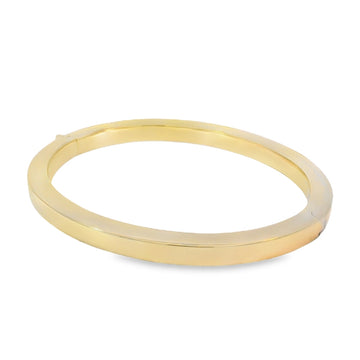 18kt Yellow Gold Oval Bangle