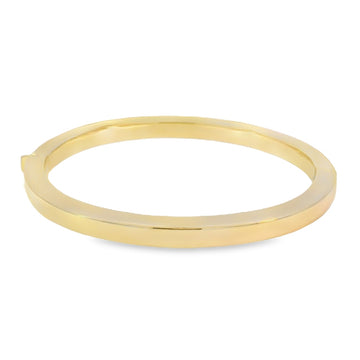 18kt Yellow Gold Oval Bangle